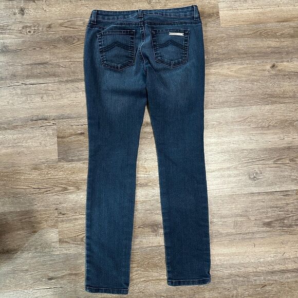 Michael Kors Womens Skinny Jeans Size 4 Dark Wash Low Rise - Picture 3 of 5
